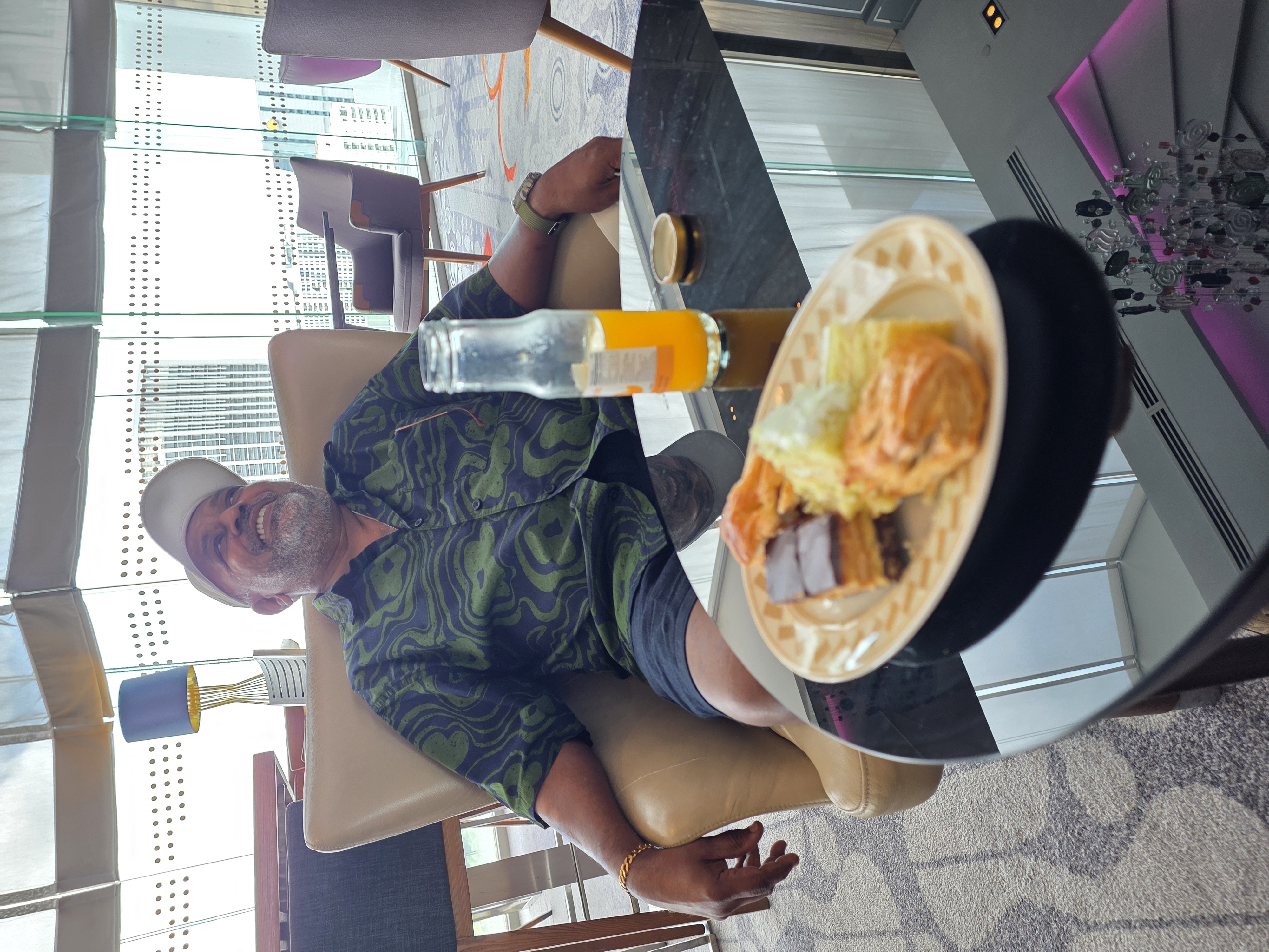 Relaxing together in the lounge at Le Meridien Kuala Lumpur